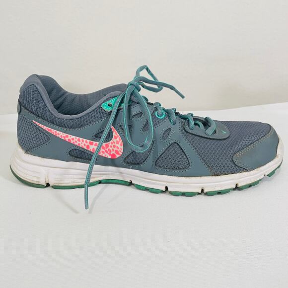 Nike Revolution 2 Running Shoes Gray Pink Aqua Womens 8.5 Sneakers 554902-409 - Picture 8 of 8